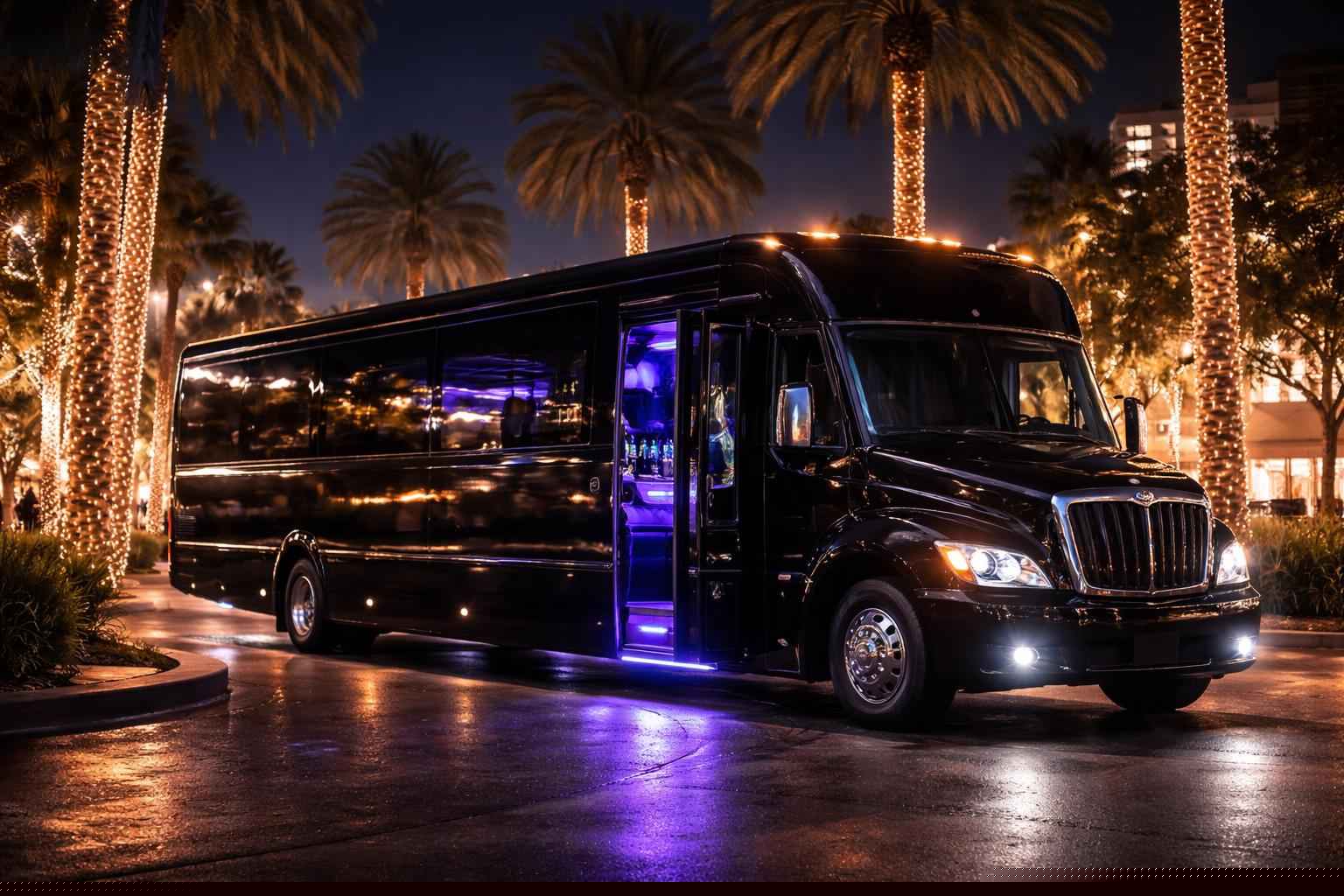 Black Party Bus Rental In Bostonia California Bostonia California Black Party Bus Service