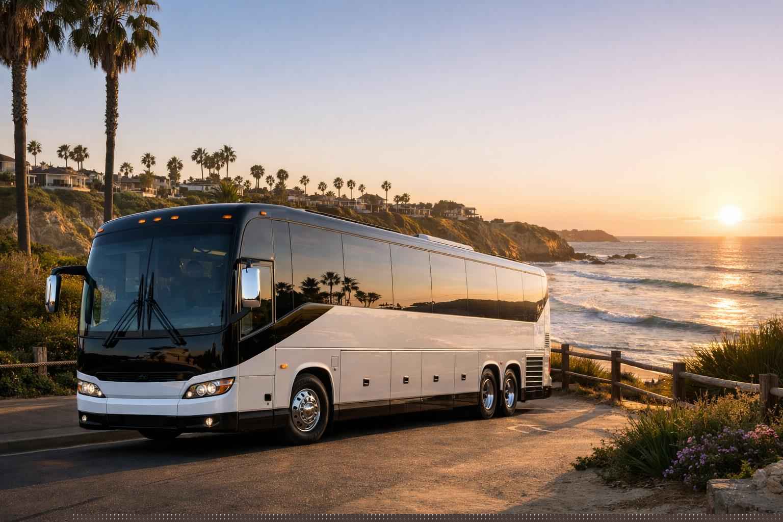 Bus Rental In Solana Beach California Bus Service Solana Beach Ca