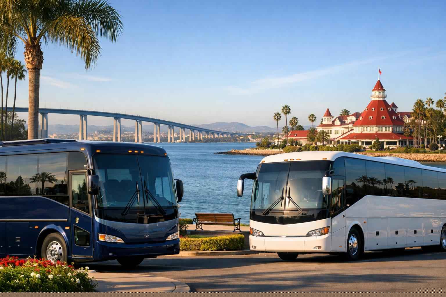 Bus Rental In Coronado California Buses In Coronado California