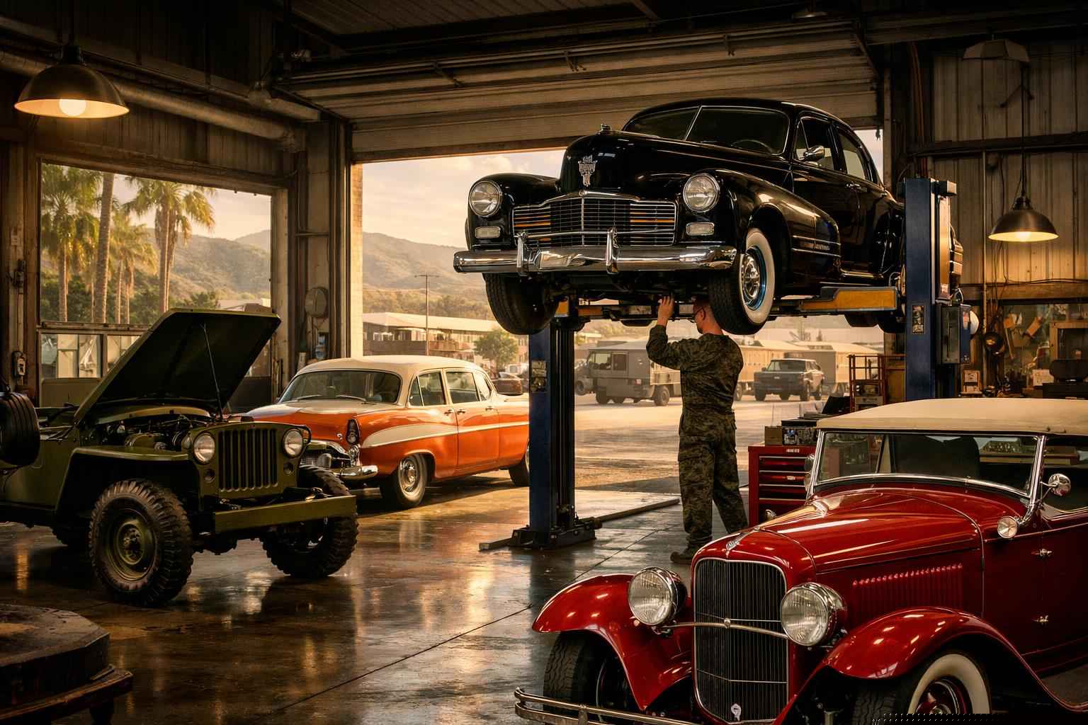 Antique Vehicle Rental With Driver In Camp Pendleton Mainside California Camp Pendleton Mainside California Antique Vehicle Service