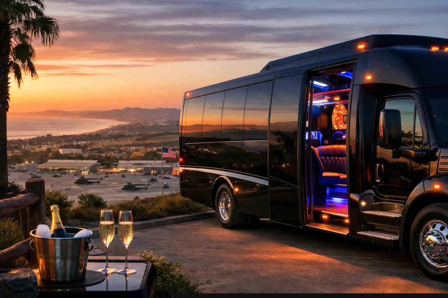 Camp Pendleton Mainside California Party Bus Service