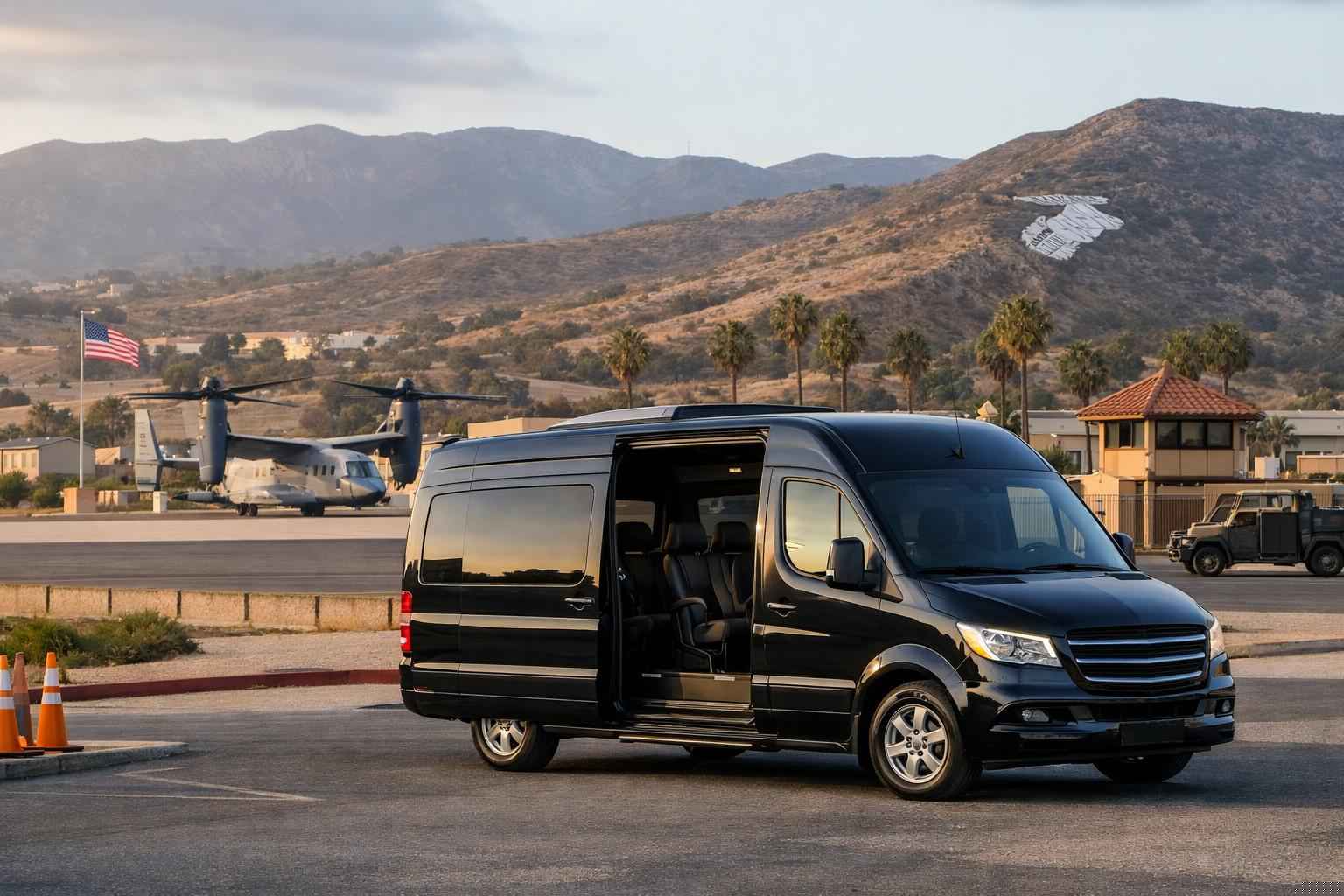 Passenger Van With Driver In Camp Pendleton Mainside California Camp Pendleton Mainside California Passenger Van Service