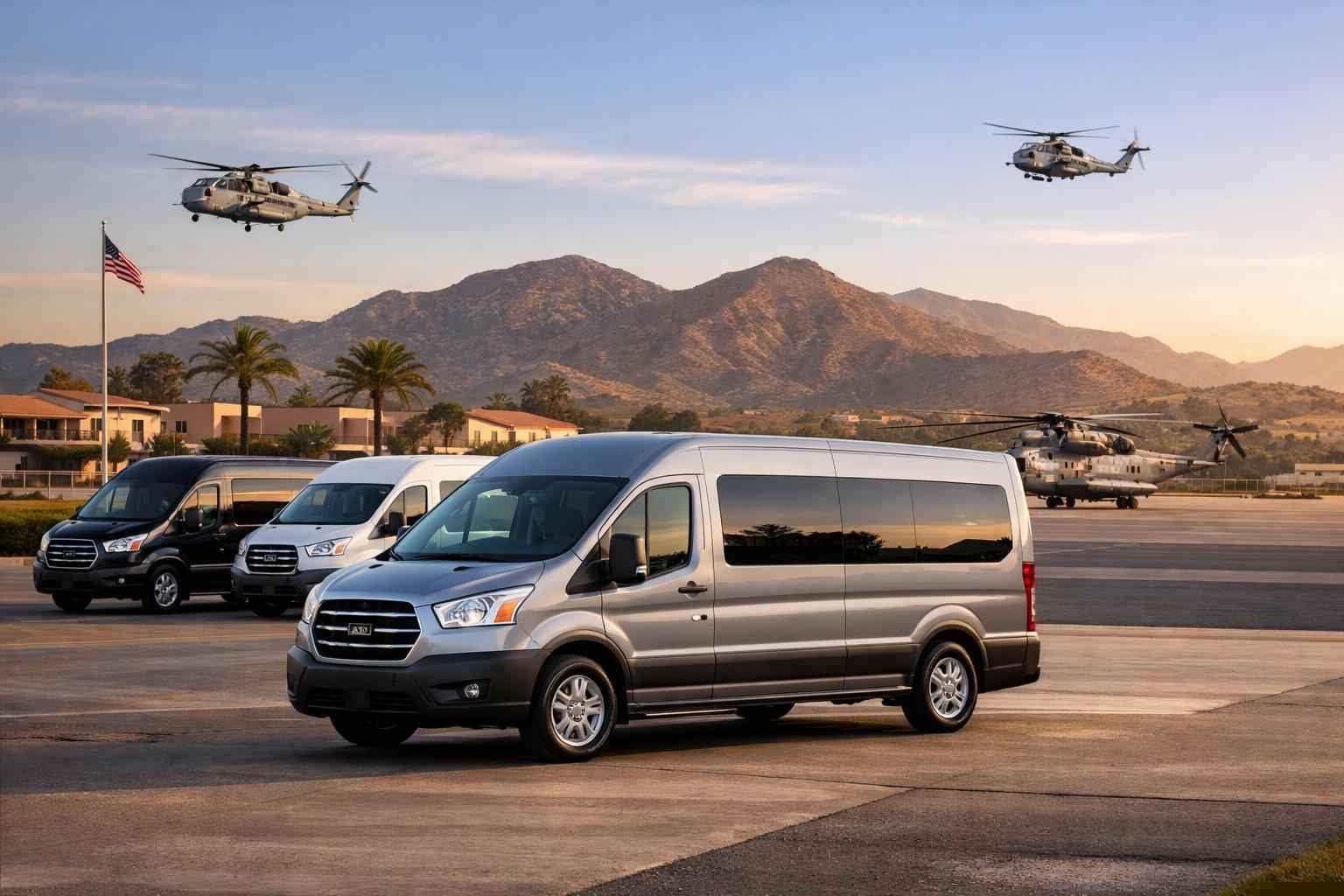 Passenger Van With Driver In Camp Pendleton Mainside California Camp Pendleton Mainside California Passenger Vans