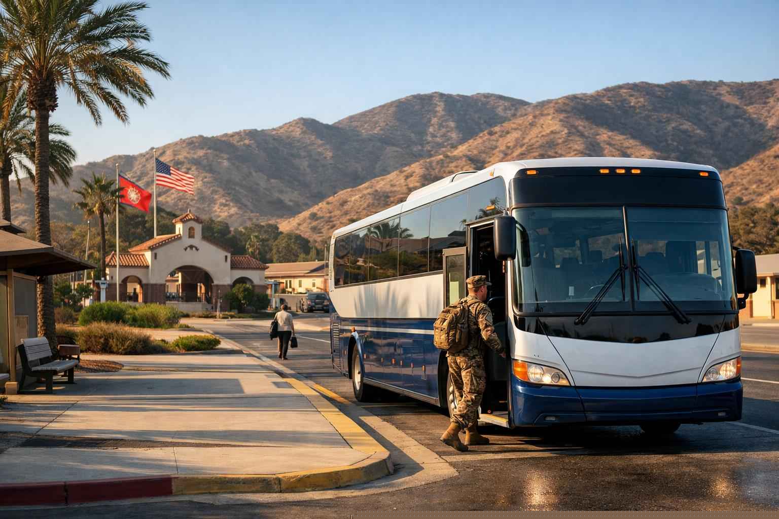 Camp Pendleton Mainside California Shuttle Bus Service