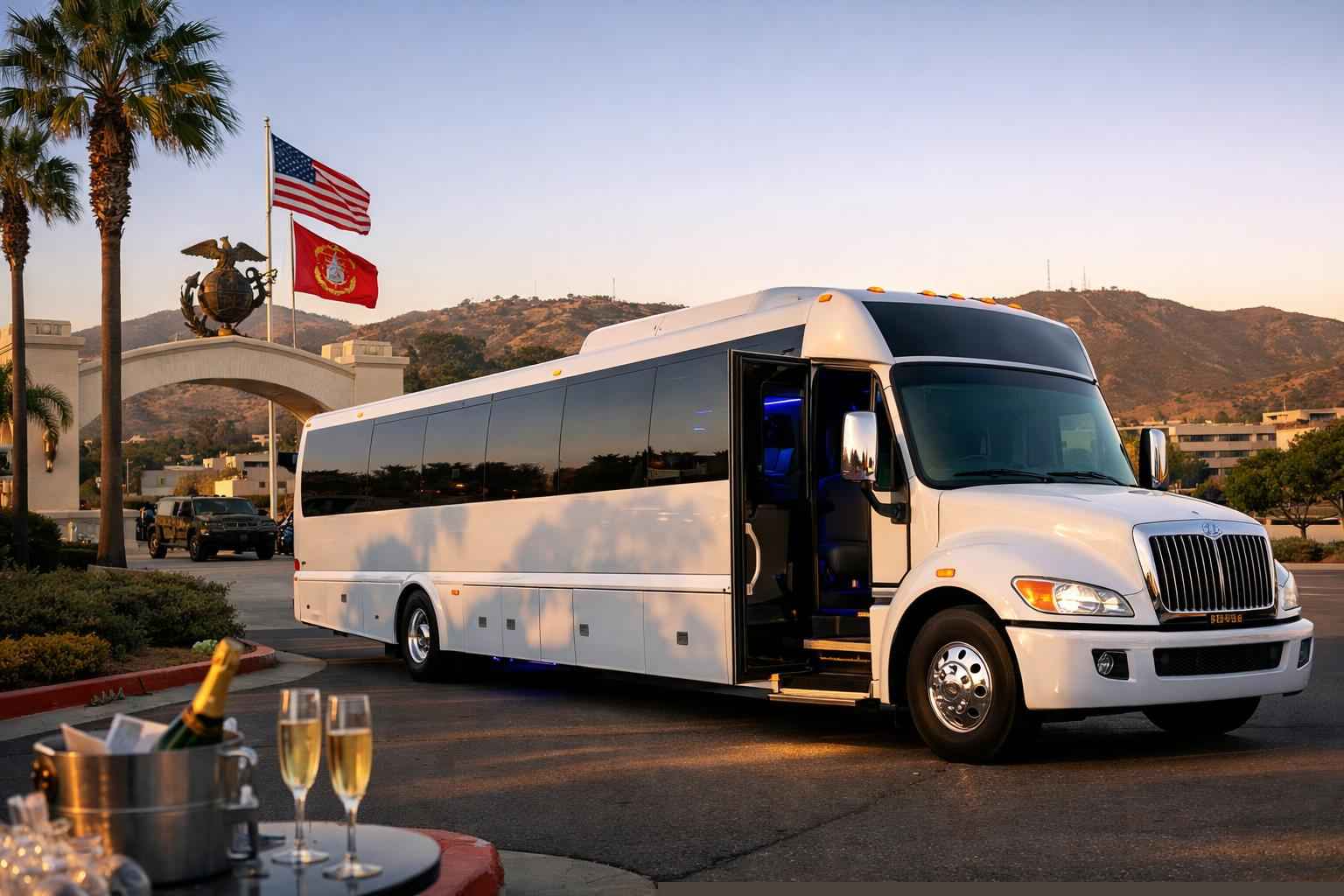 Camp Pendleton Mainside California White Party Bus Service