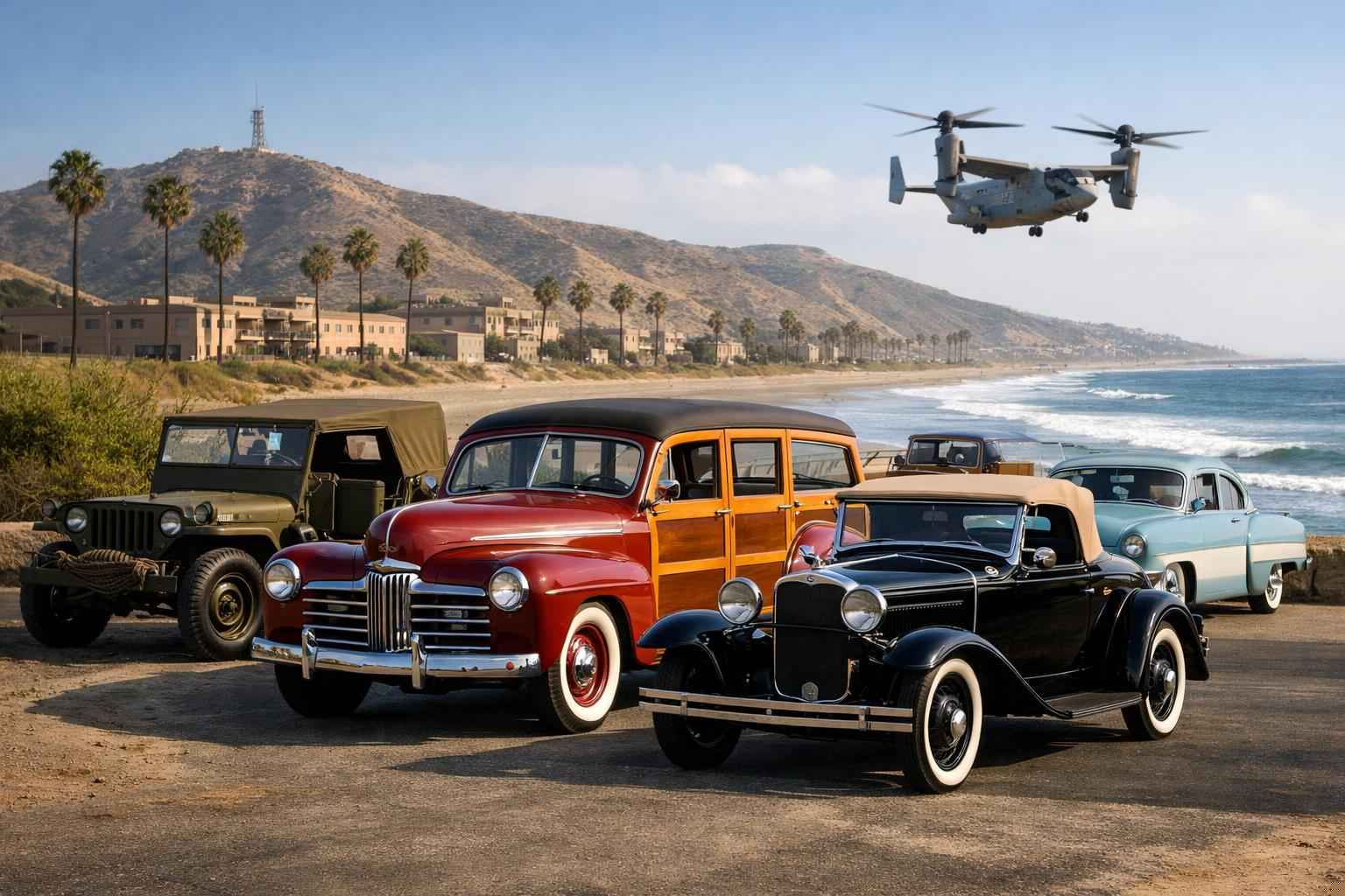 Antique Vehicle Rental With Driver In Camp Pendleton South California Camp Pendleton South California Antique Vehicles