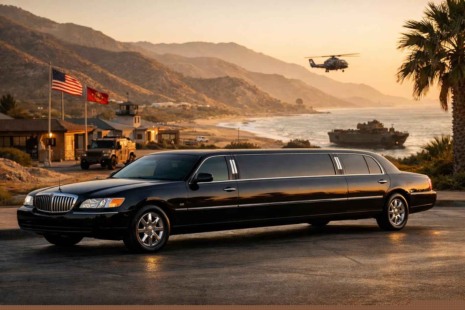 Camp Pendleton South California Black Limo Service