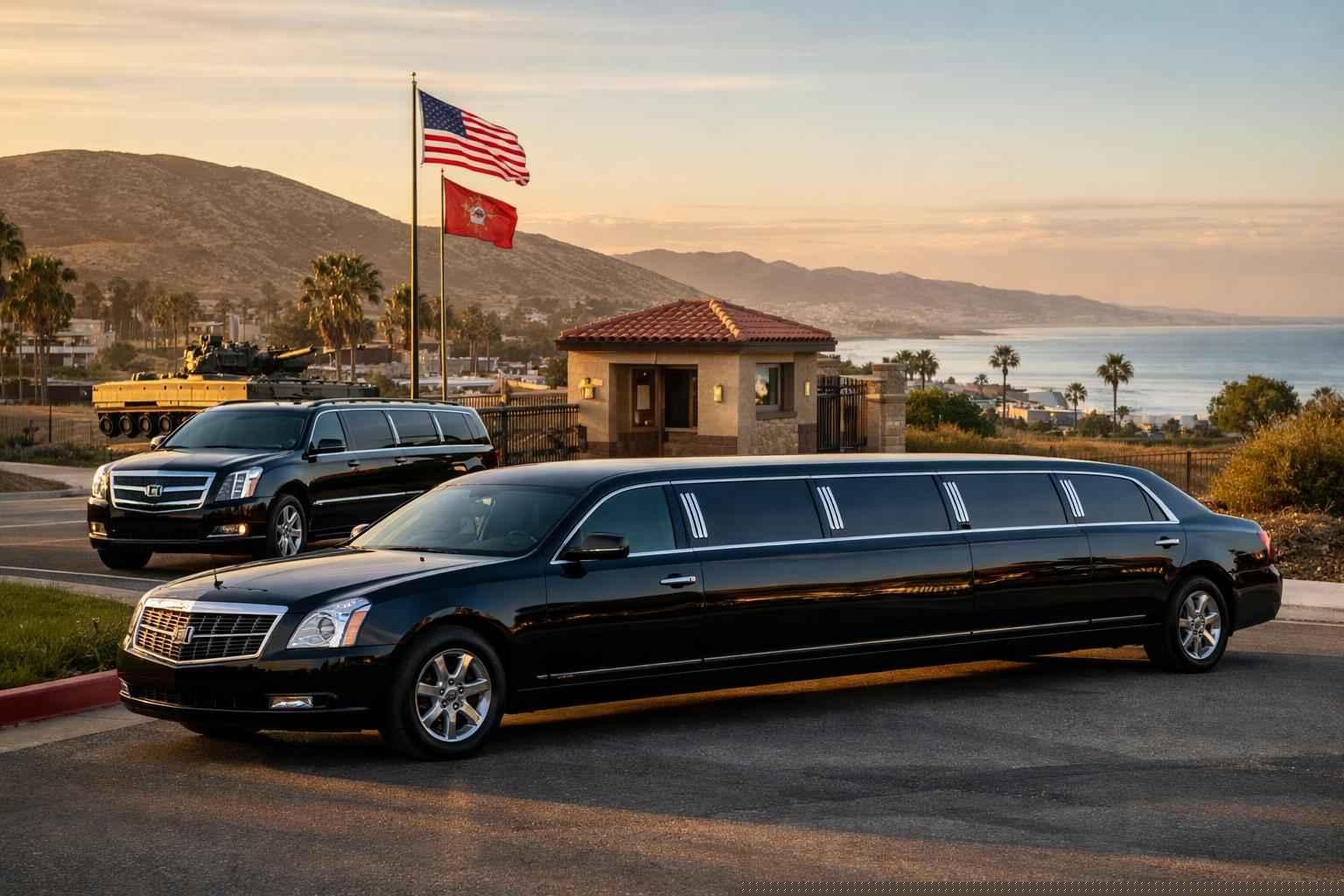 Camp Pendleton South California Black Limos