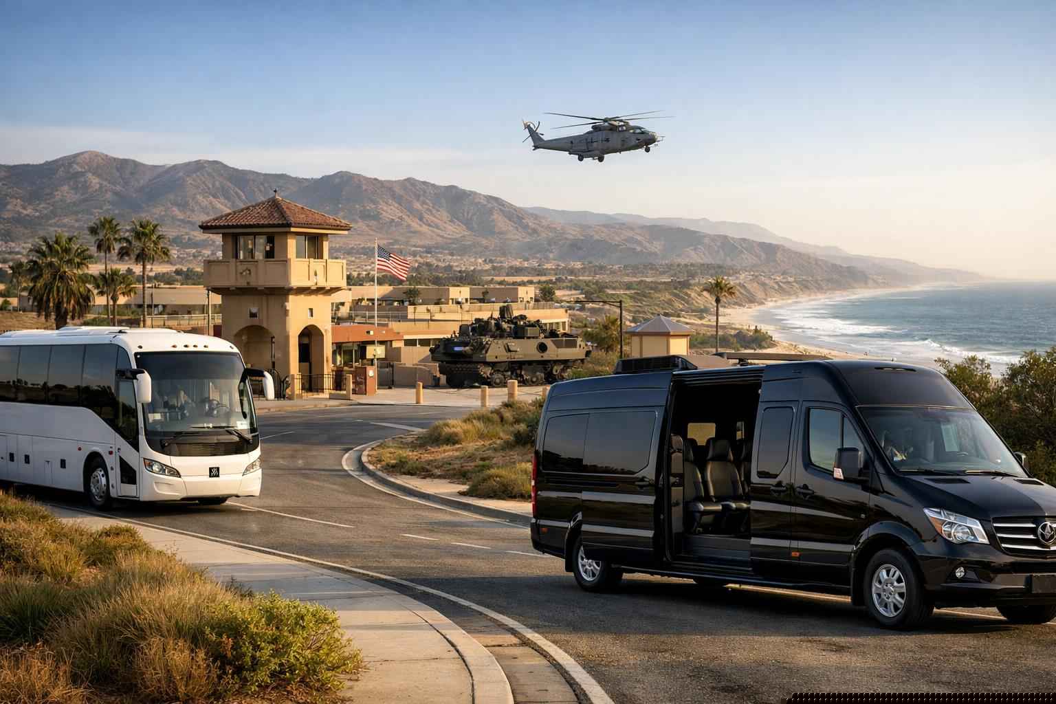 Camp Pendleton South California Shuttles