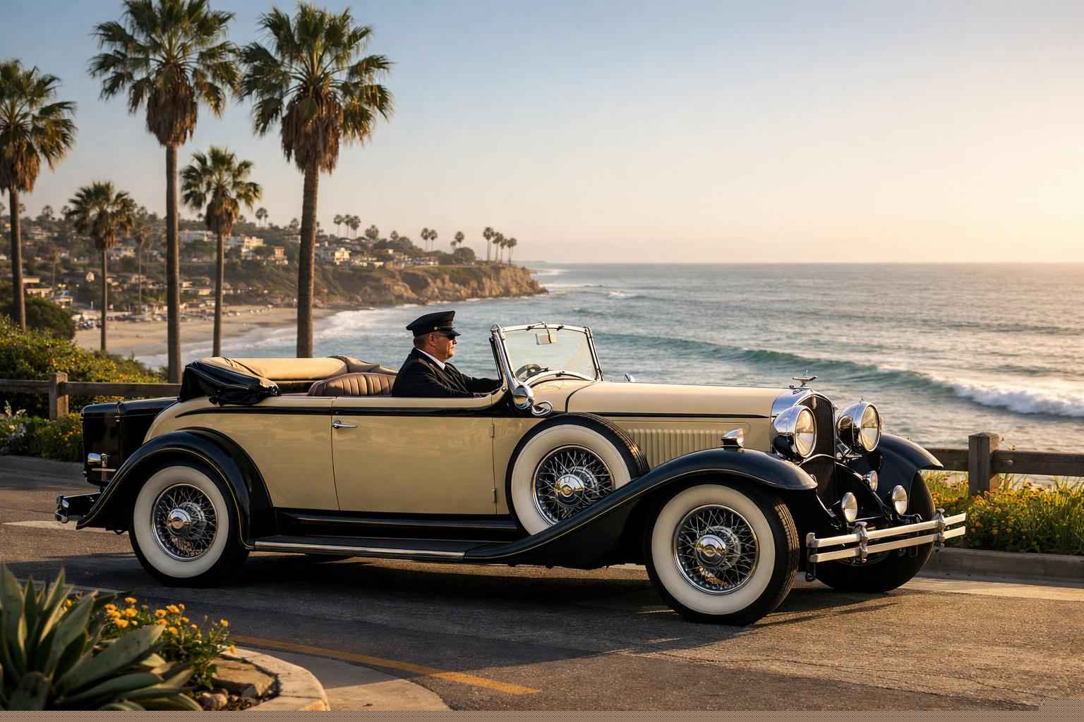 Carlsbad California Antique Vehicle Rental With Driver
