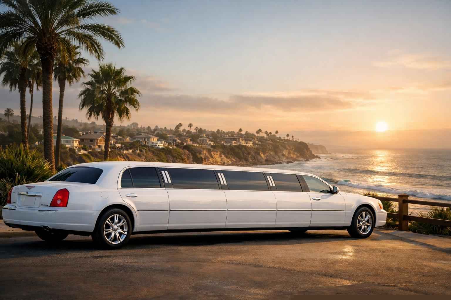 Carlsbad California White Limo Rental