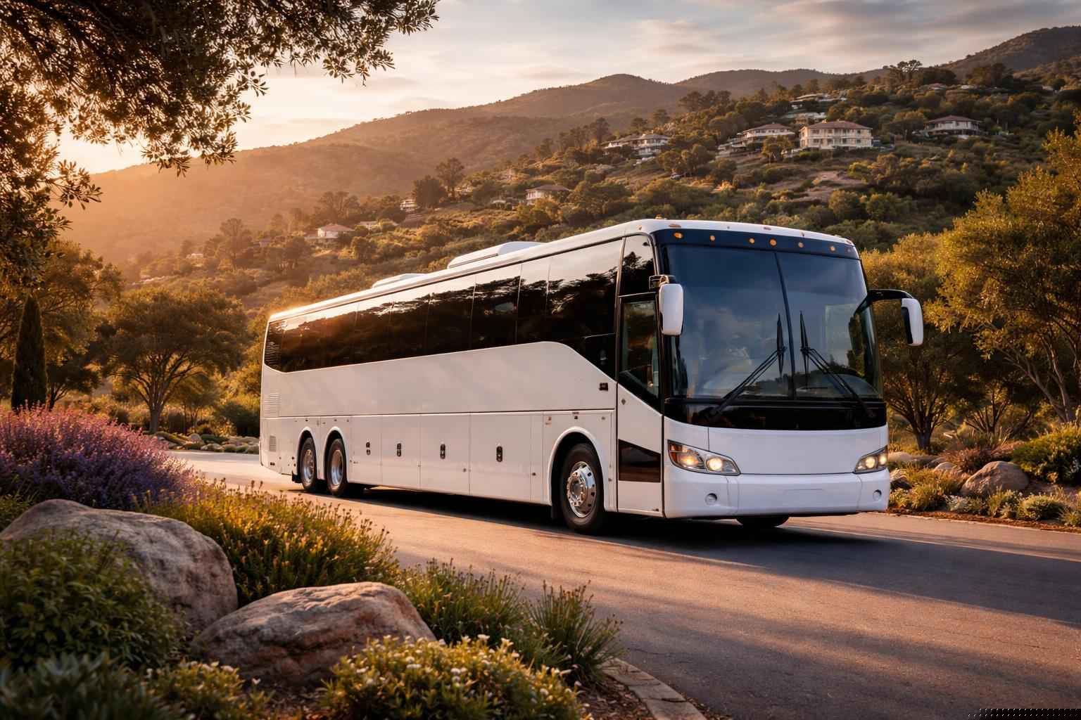 Charter Bus Rental Near Me In Hidden Meadows Ca