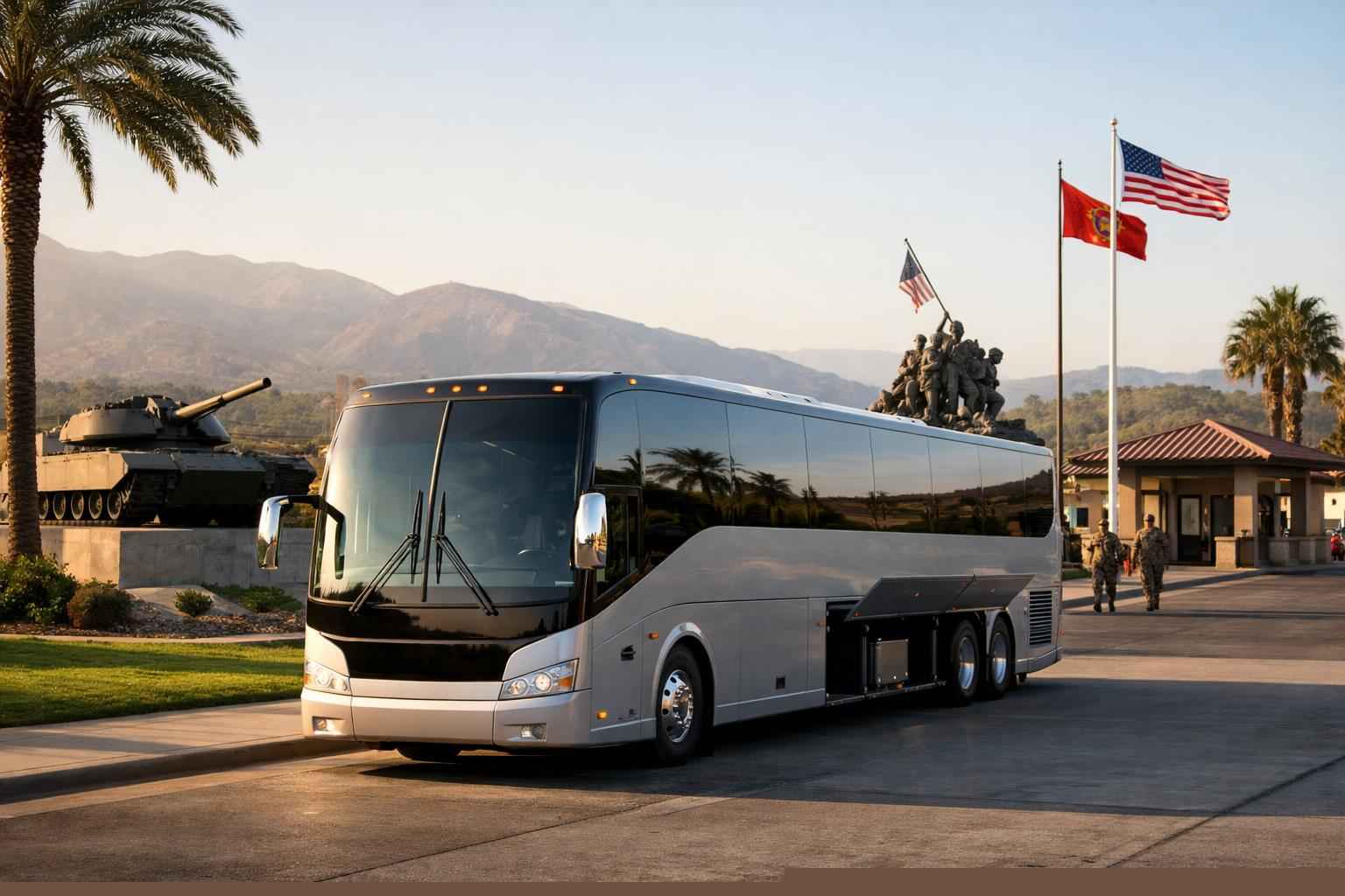 Charter Bus Rental In Camp Pendleton Mainside California Charter Bus Service Camp Pendleton Mainside Ca