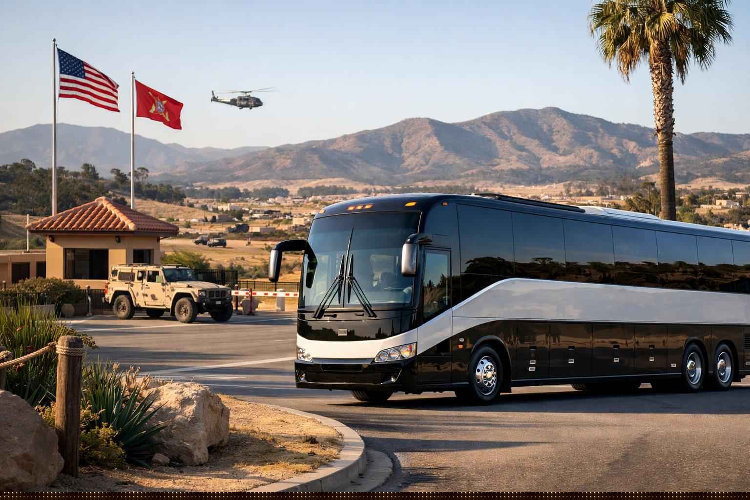 Charter Bus Rental In Camp Pendleton South California Charter Bus Service Camp Pendleton South Ca
