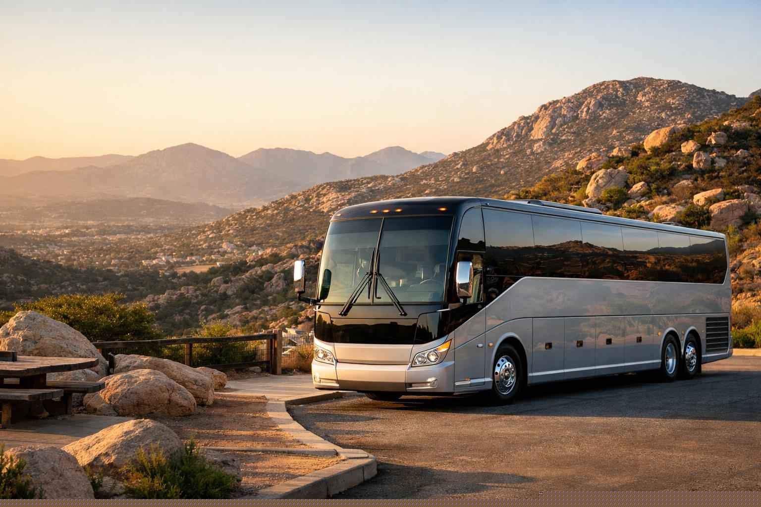 Charter Bus Rental In Granite Hills California Charter Bus Service Granite Hills Ca