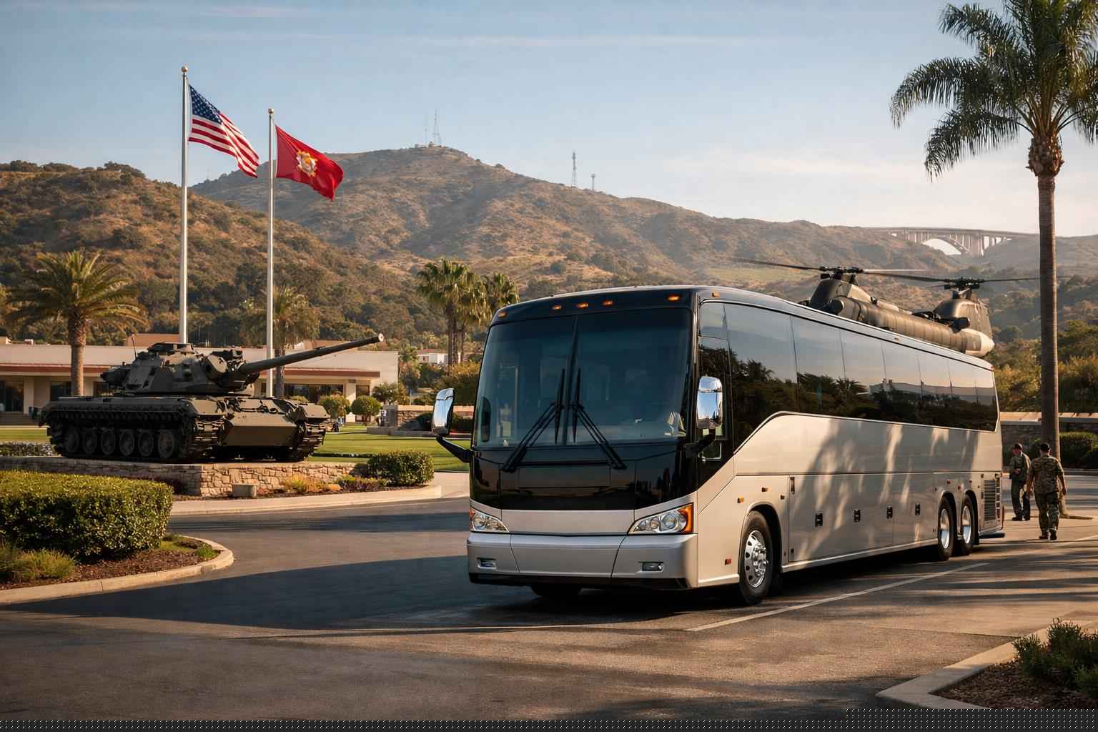 Charter Bus Rental In Camp Pendleton Mainside California Charter Buses In Camp Pendleton Mainside California