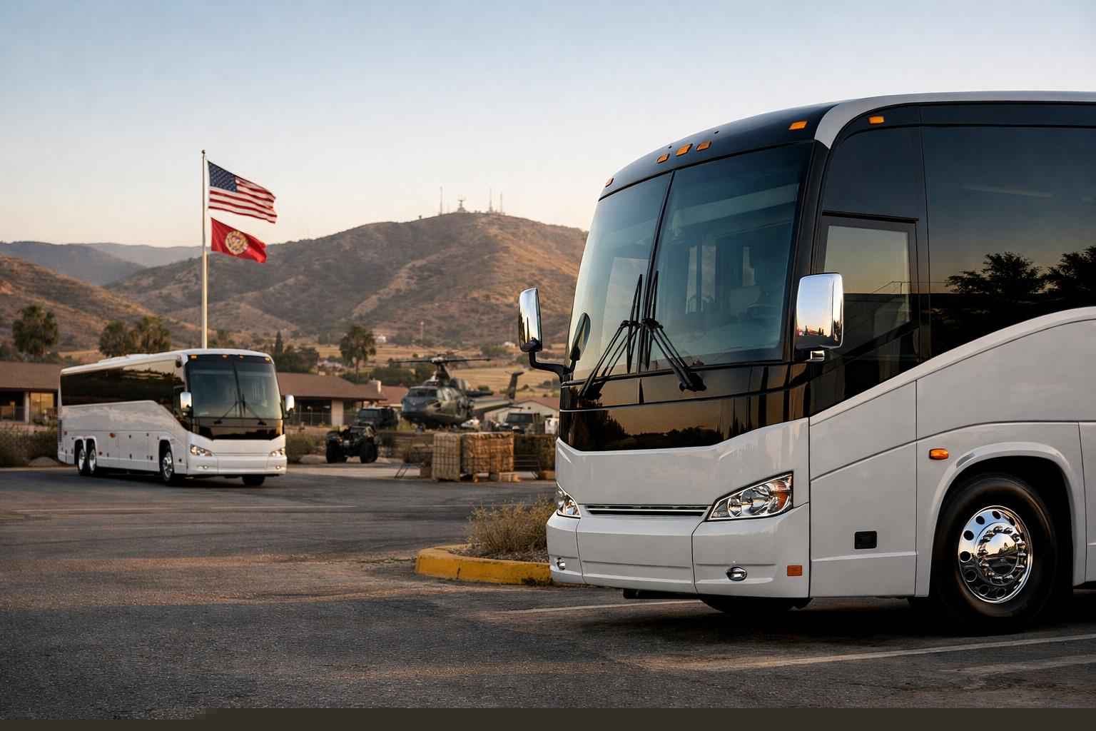 Charter Bus Rental In Camp Pendleton South California Charter Buses In Camp Pendleton South California