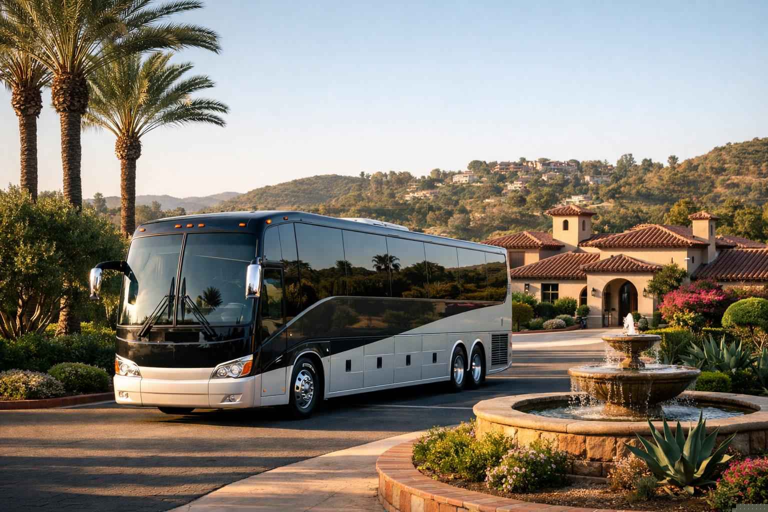 Charter Bus Rental In Rancho Santa Fe California Charter Buses In Rancho Santa Fe California