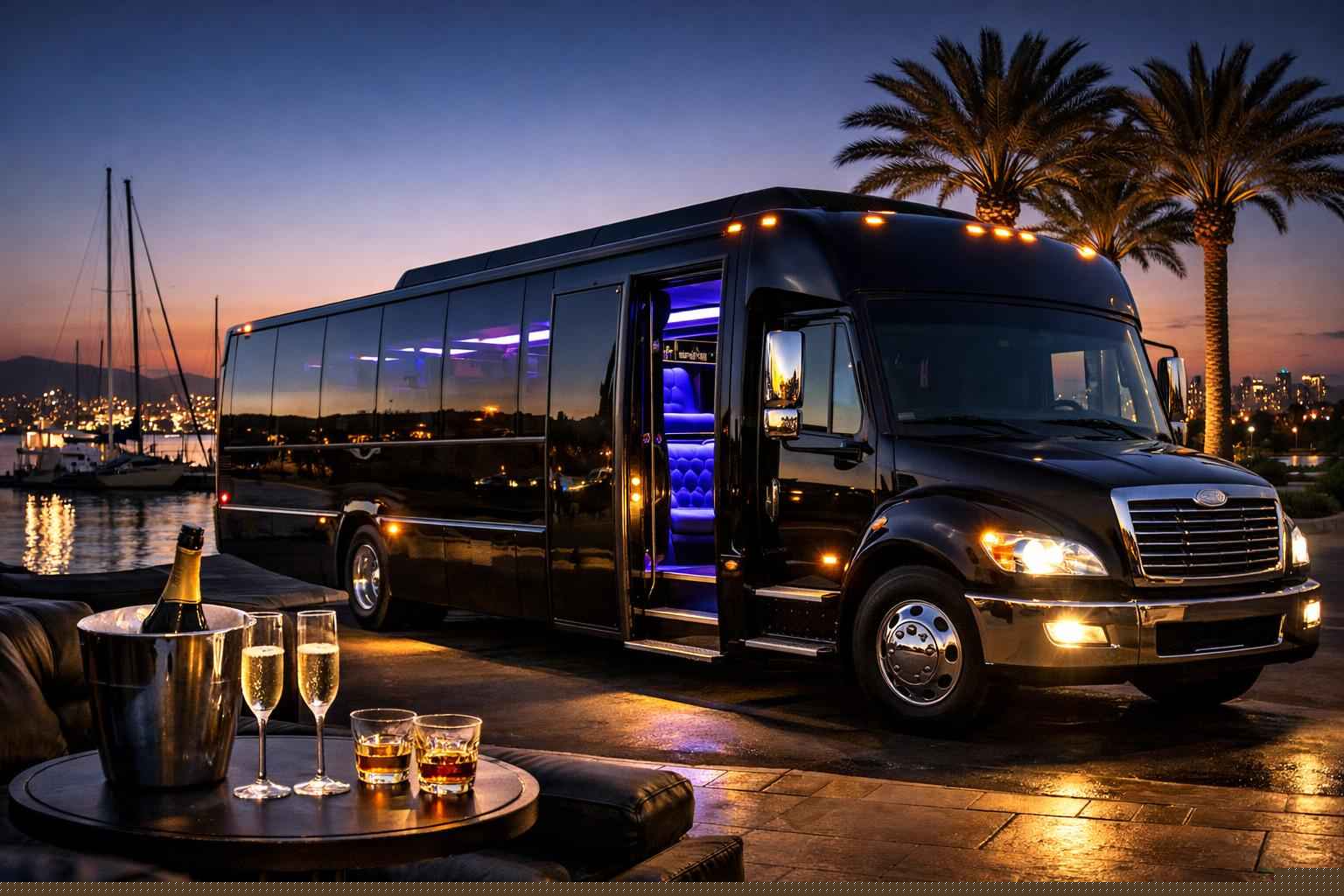 Black Party Bus Rental In Chula Vista California Chula Vista California Black Party Bus Rental