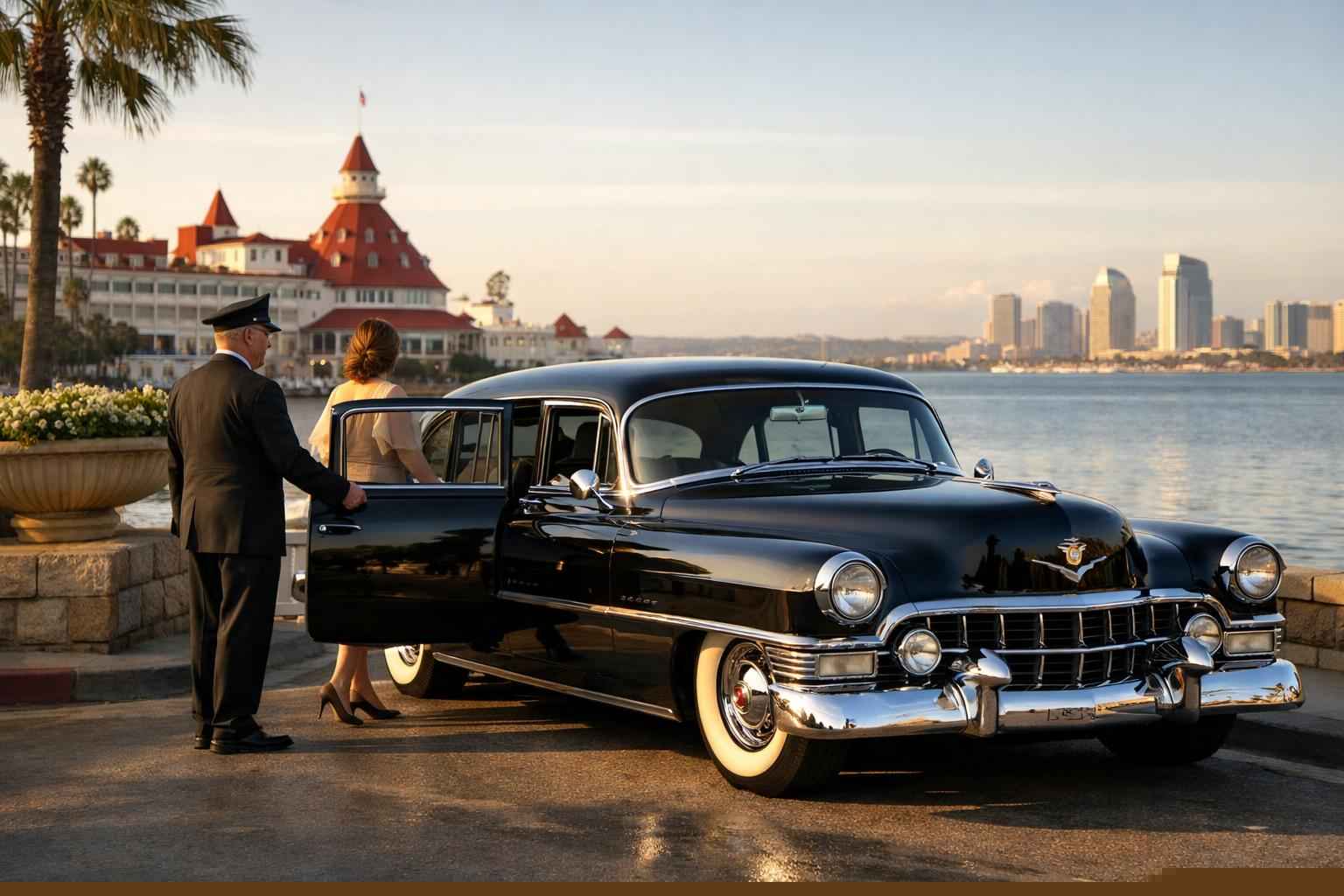 Classic Car Chauffeur Service In Coronado California Classic Car Chauffeur Service Coronado Ca