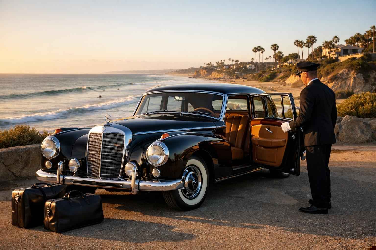 Classic Car Chauffeur Service In Solana Beach California Classic Car Chauffeur Service Solana Beach Ca