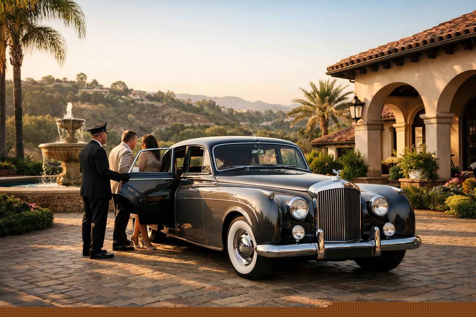 Classic Car Chauffeur Services In Rancho Santa Fe California