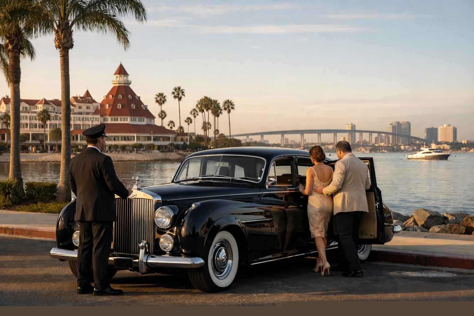 Classic Car Chauffeur Service In Coronado California Classic Cars With Chauffeur In Coronado California