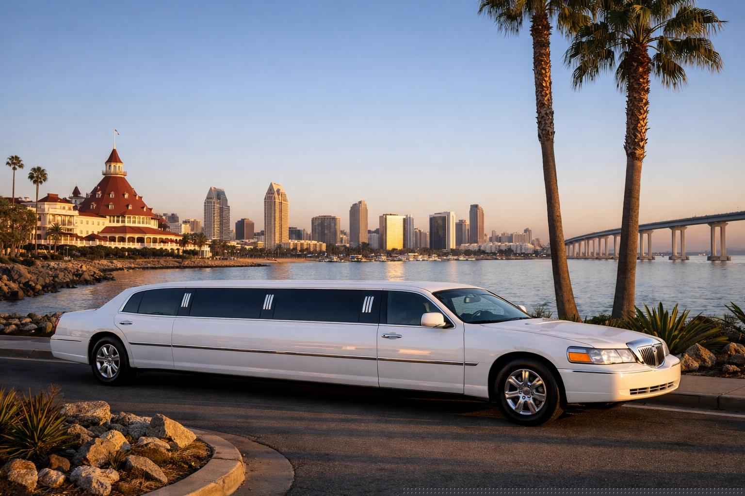 Coronado California White Limo Rental