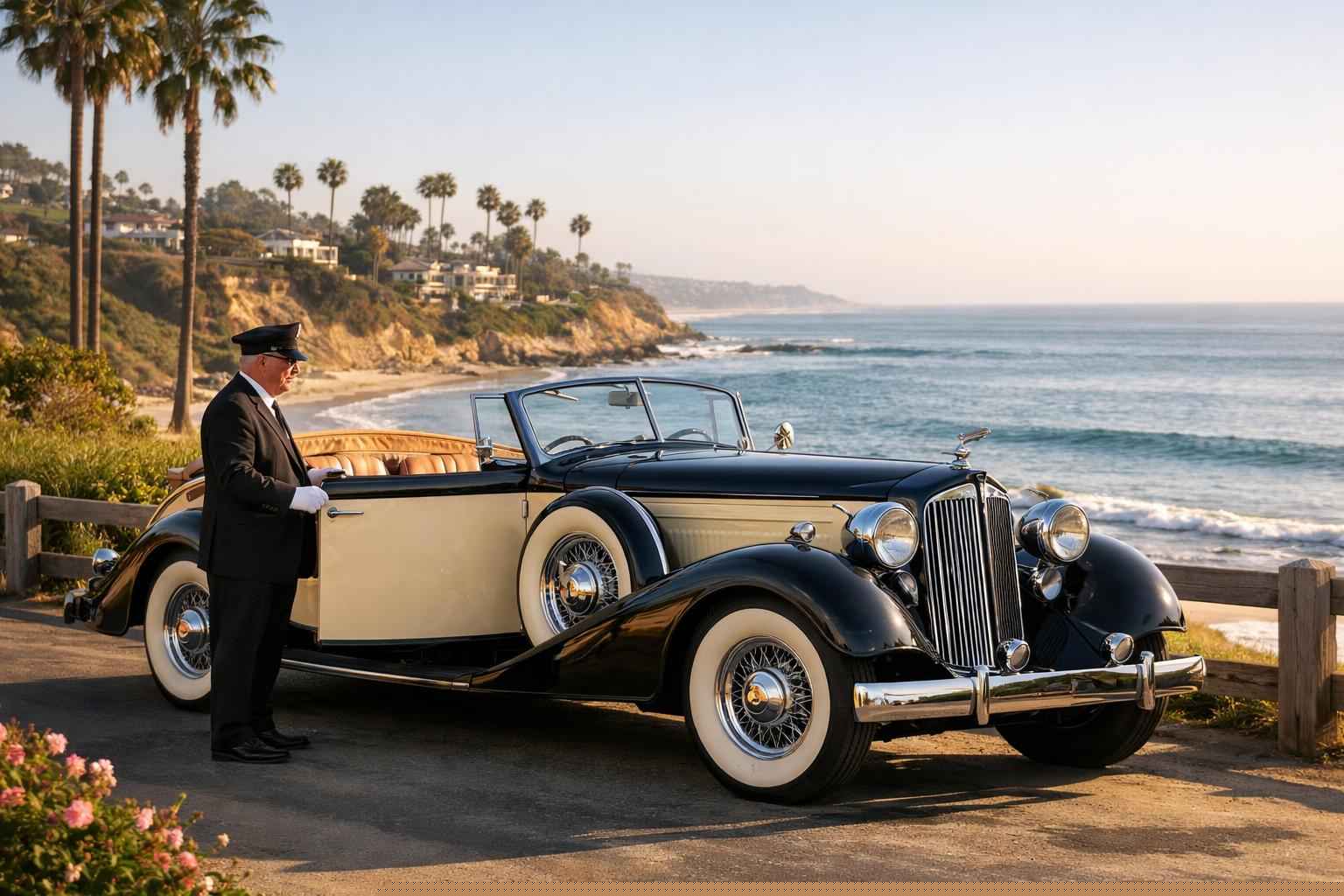 Del Mar California Antique Vehicle Rental With Driver