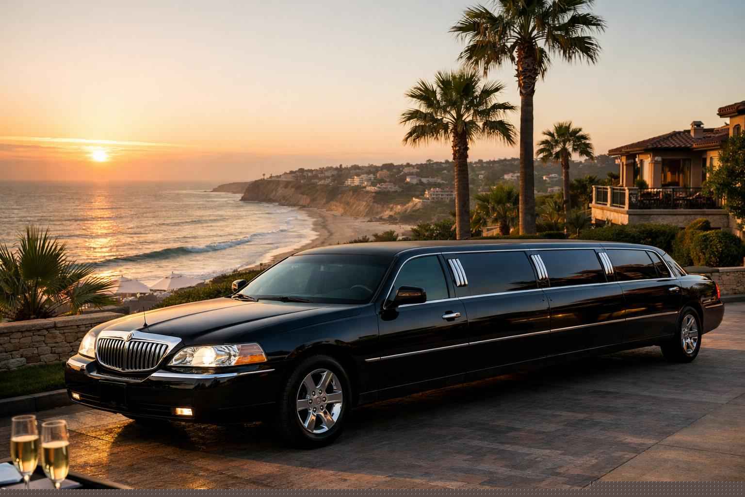 Del Mar California Black Limo Rental