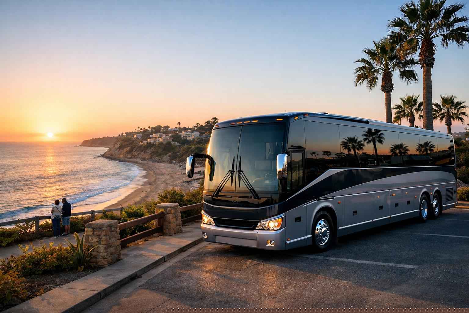 Charter Bus Rental In Del Mar California Del Mar California Charter Bus Rental