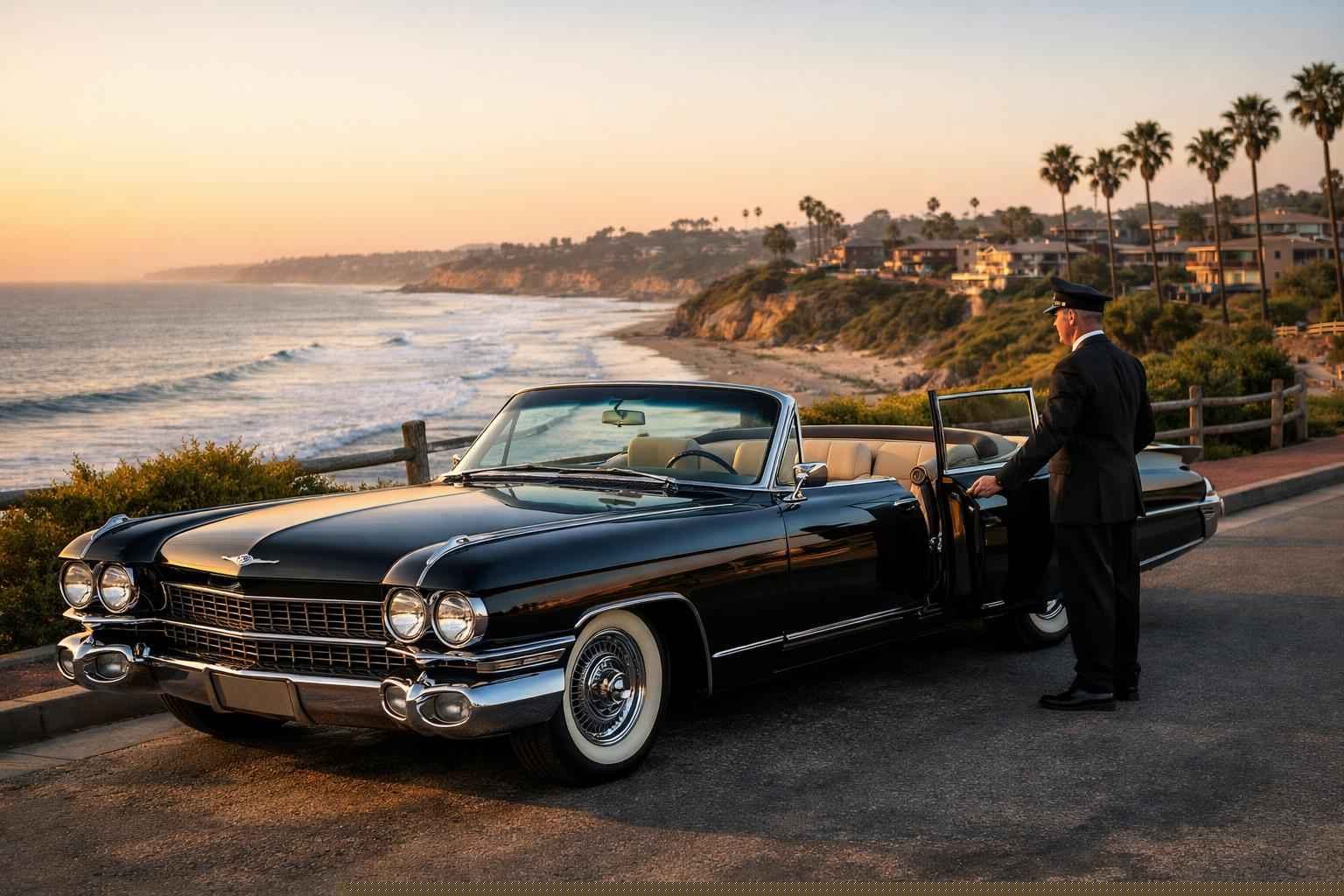 Del Mar California Classic Car Chauffeur Service
