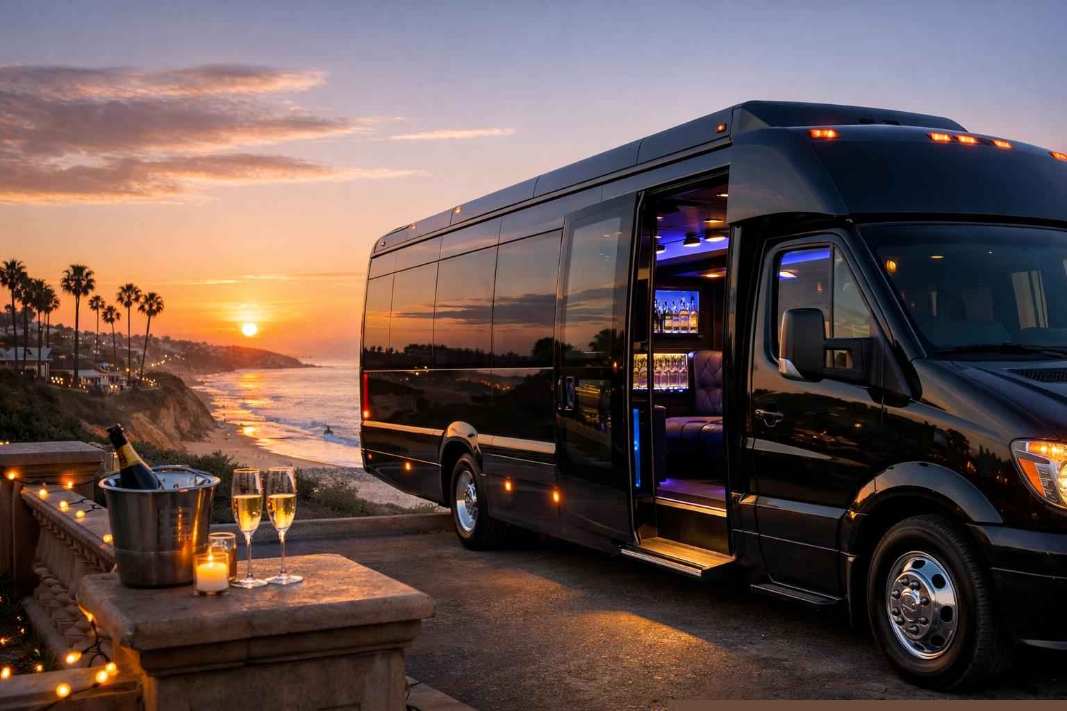 Party Bus Rental In Del Mar California Del Mar California Party Bus Rental