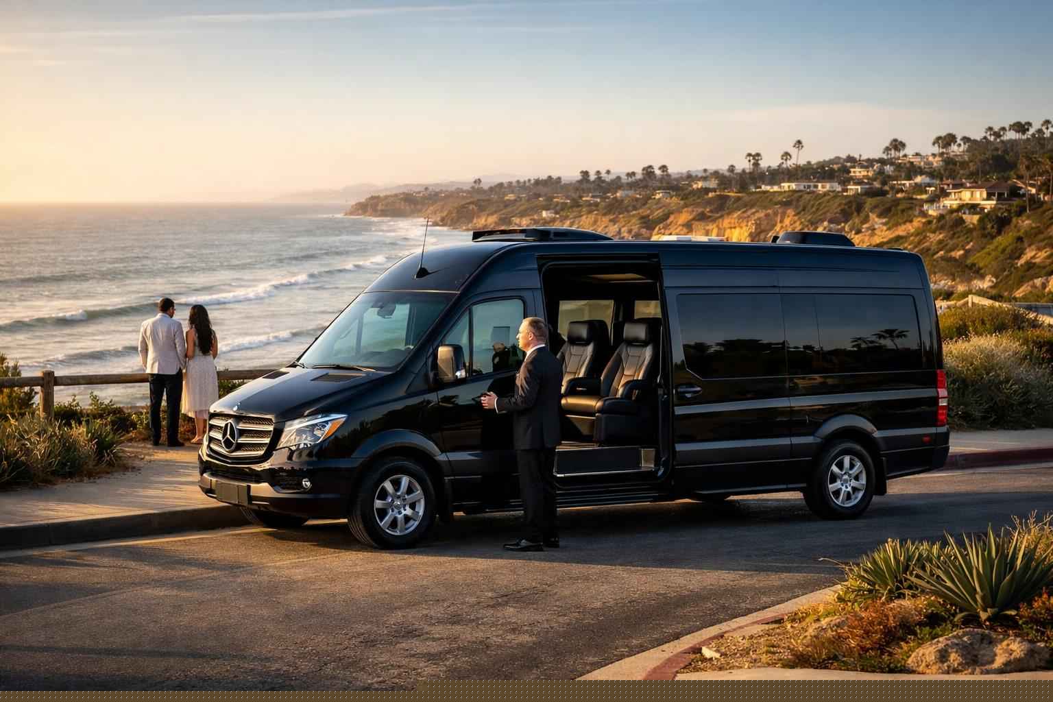 Del Mar California Passenger Van With Driver
