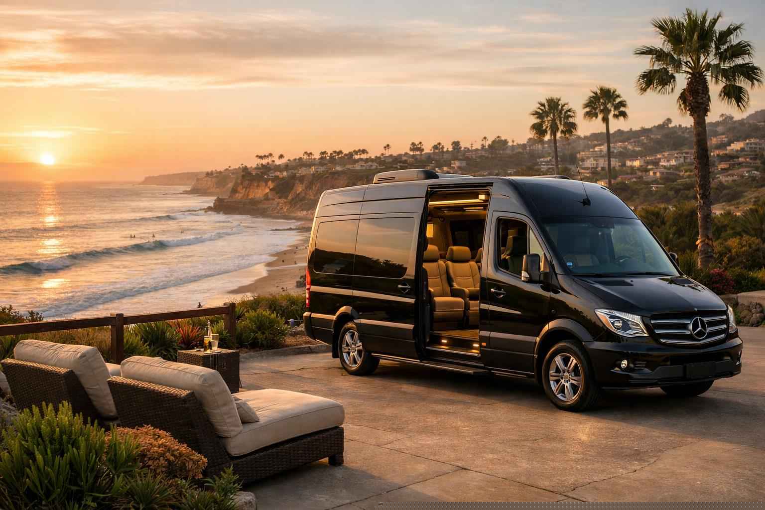 Del Mar California Sprinter Van Rental With Driver