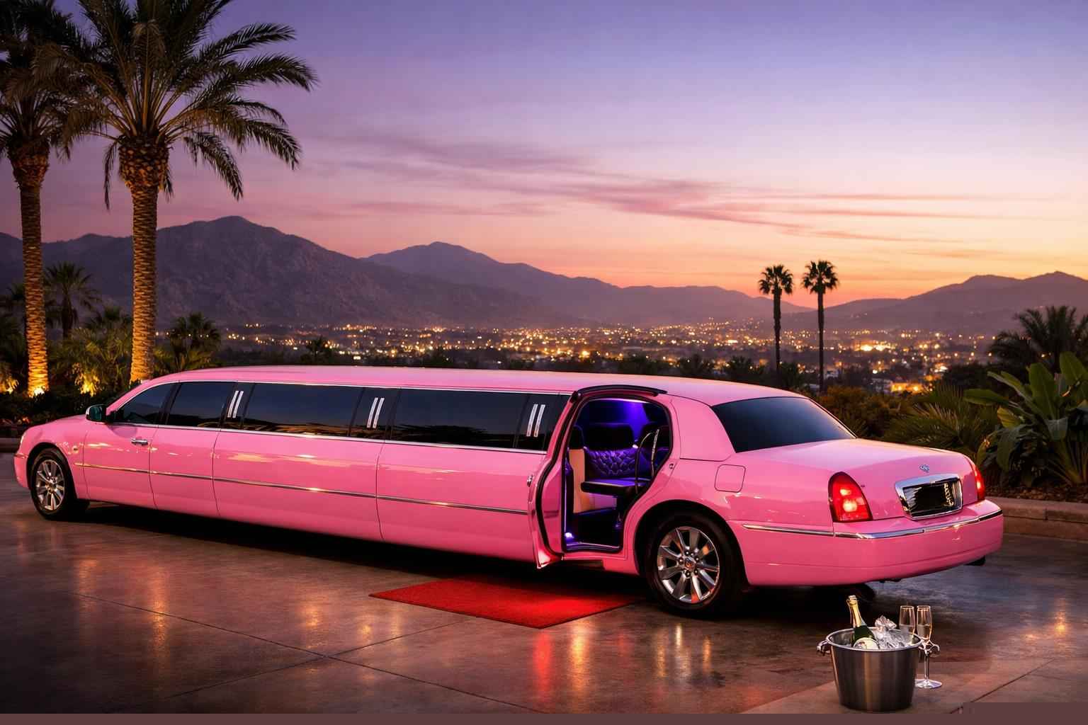 El Cajon California Pink Limo Rental
