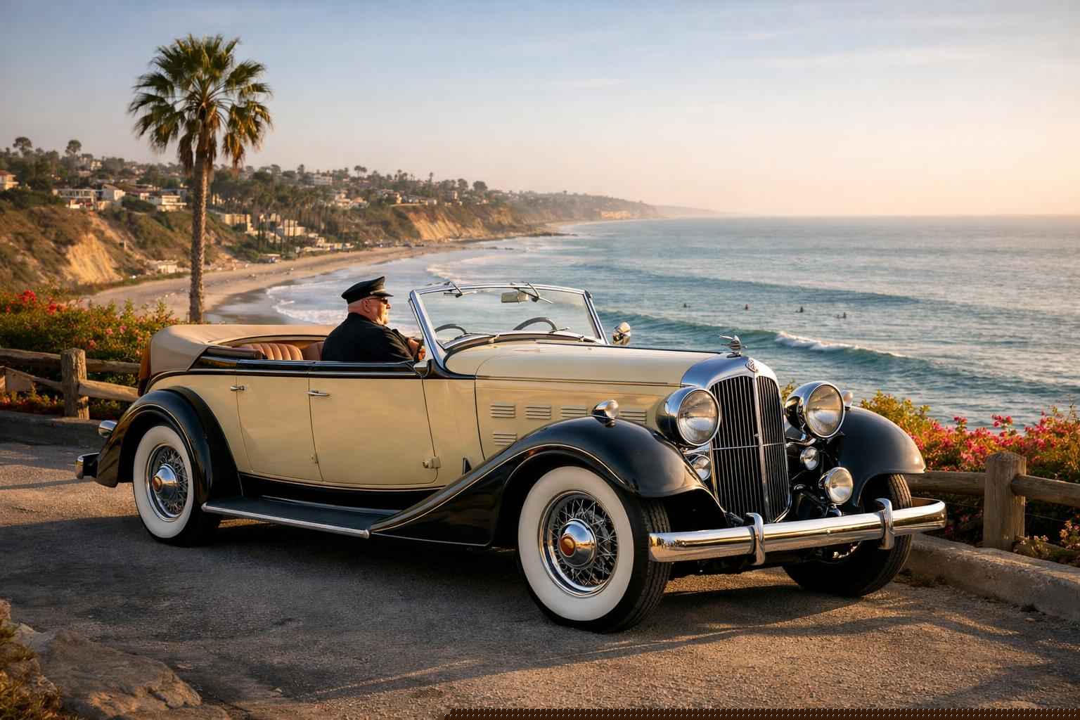 Encinitas California Antique Vehicle Rental With Driver