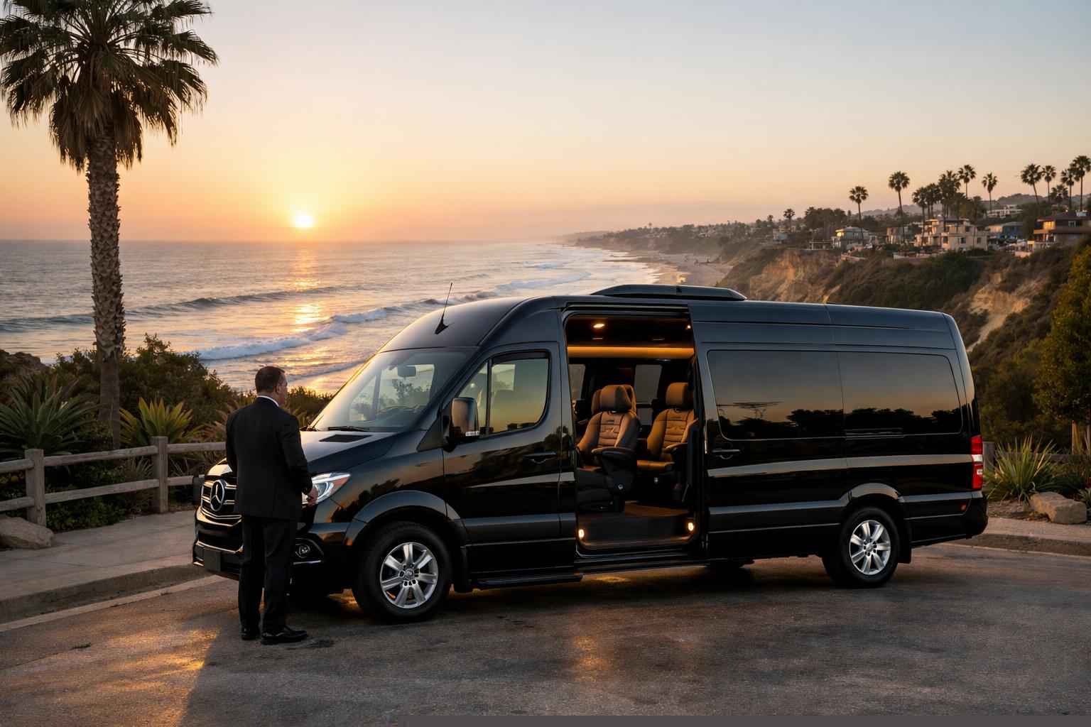 Encinitas California Passenger Van With Driver