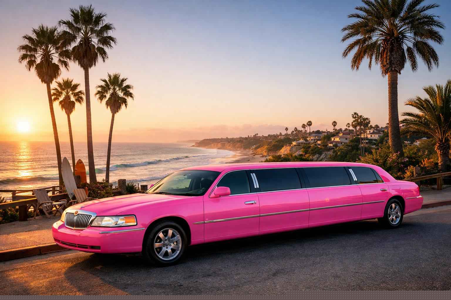 Encinitas California Pink Limo Rental