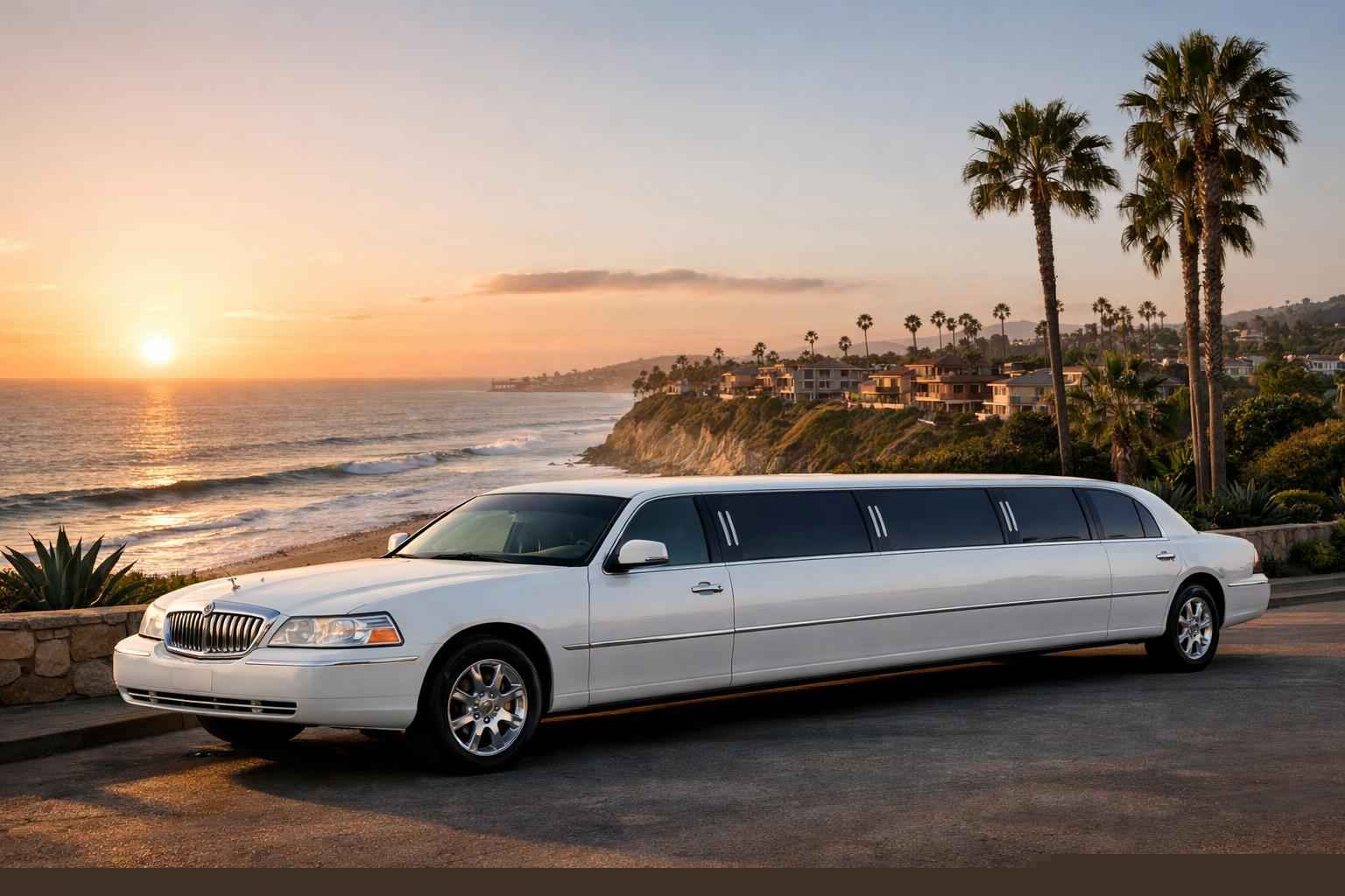 Encinitas California White Limo Rental