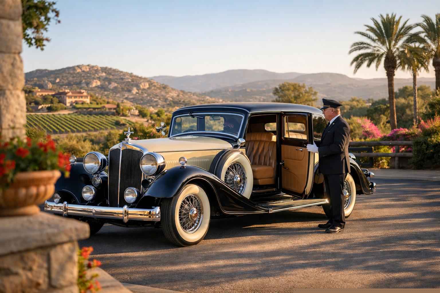 Escondido California Antique Vehicle Rental With Driver