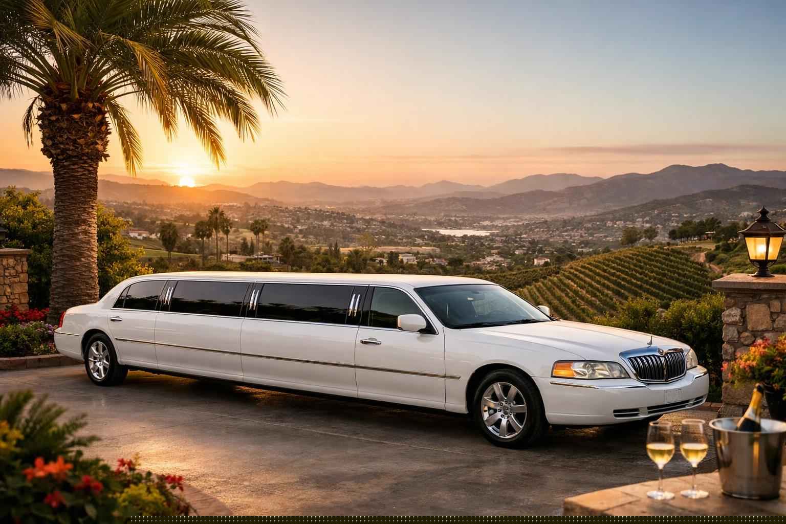 Escondido California White Limo Rental