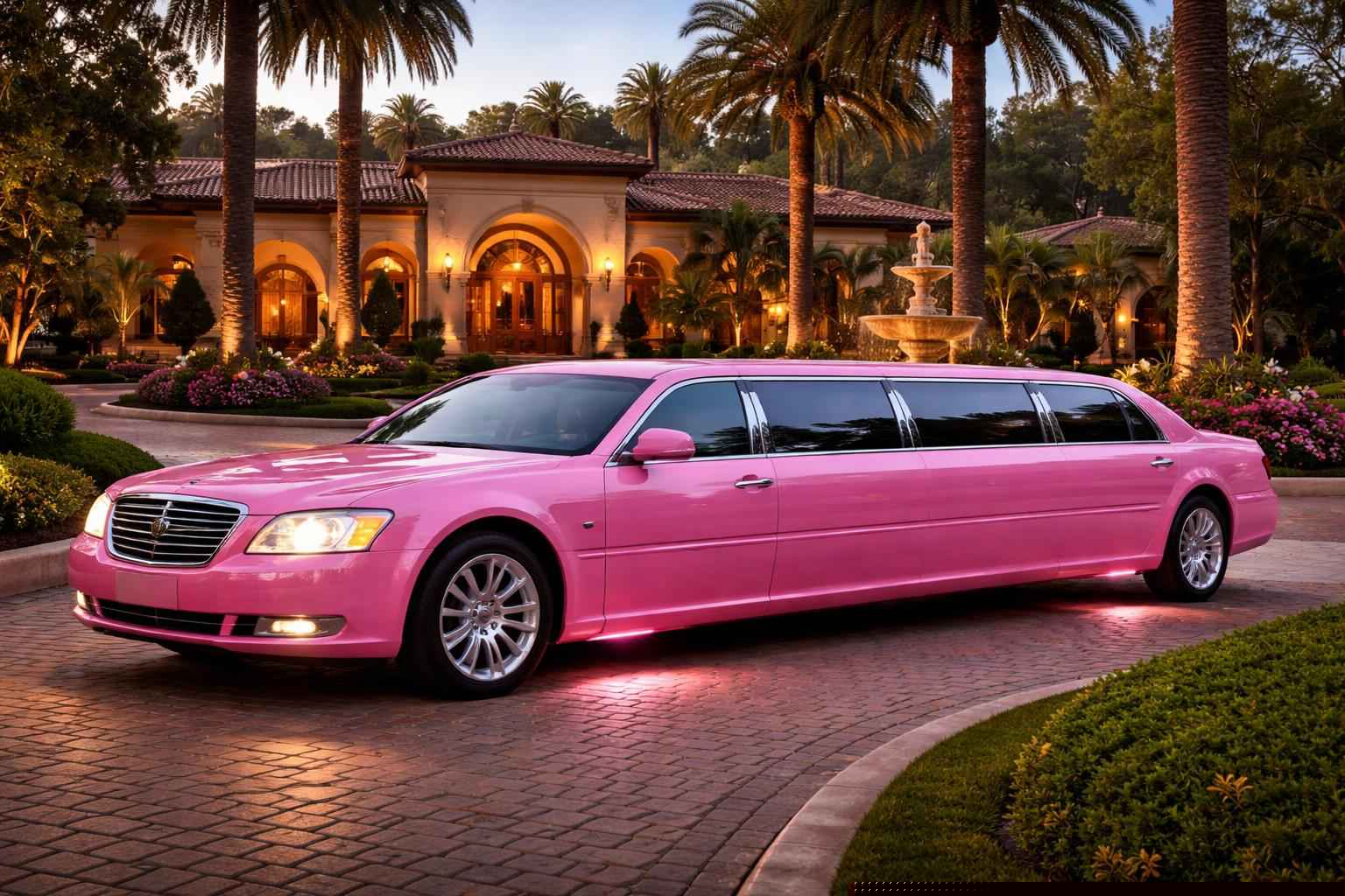 Fairbanks Ranch Ca Pink Limo Service