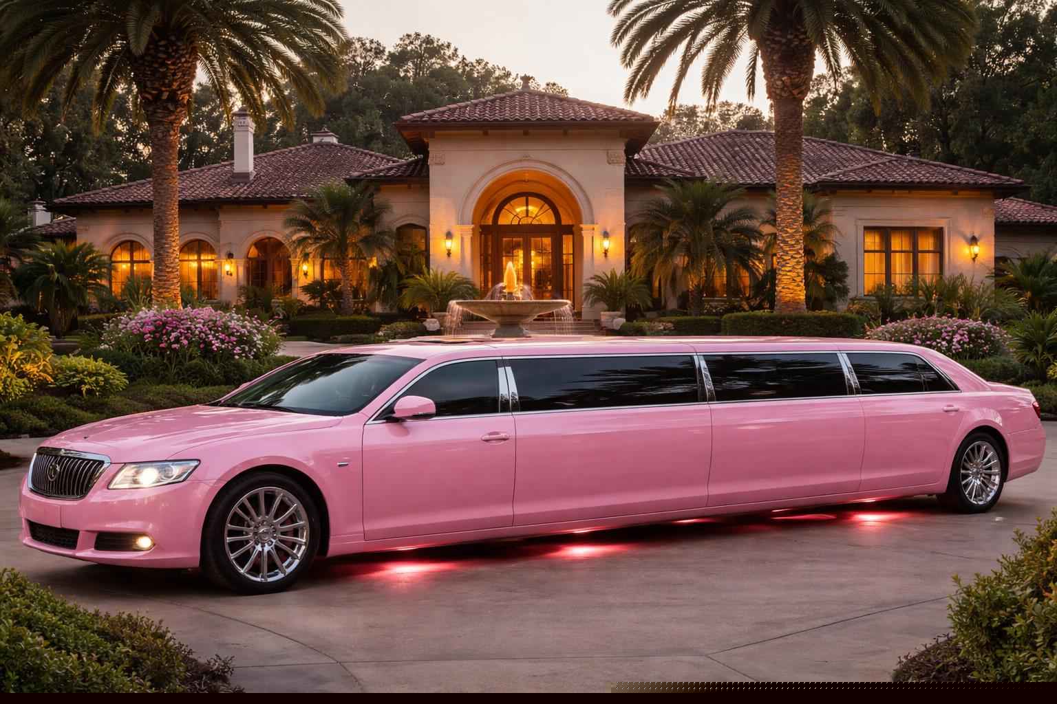 Fairbanks Ranch Ca Pink Limos