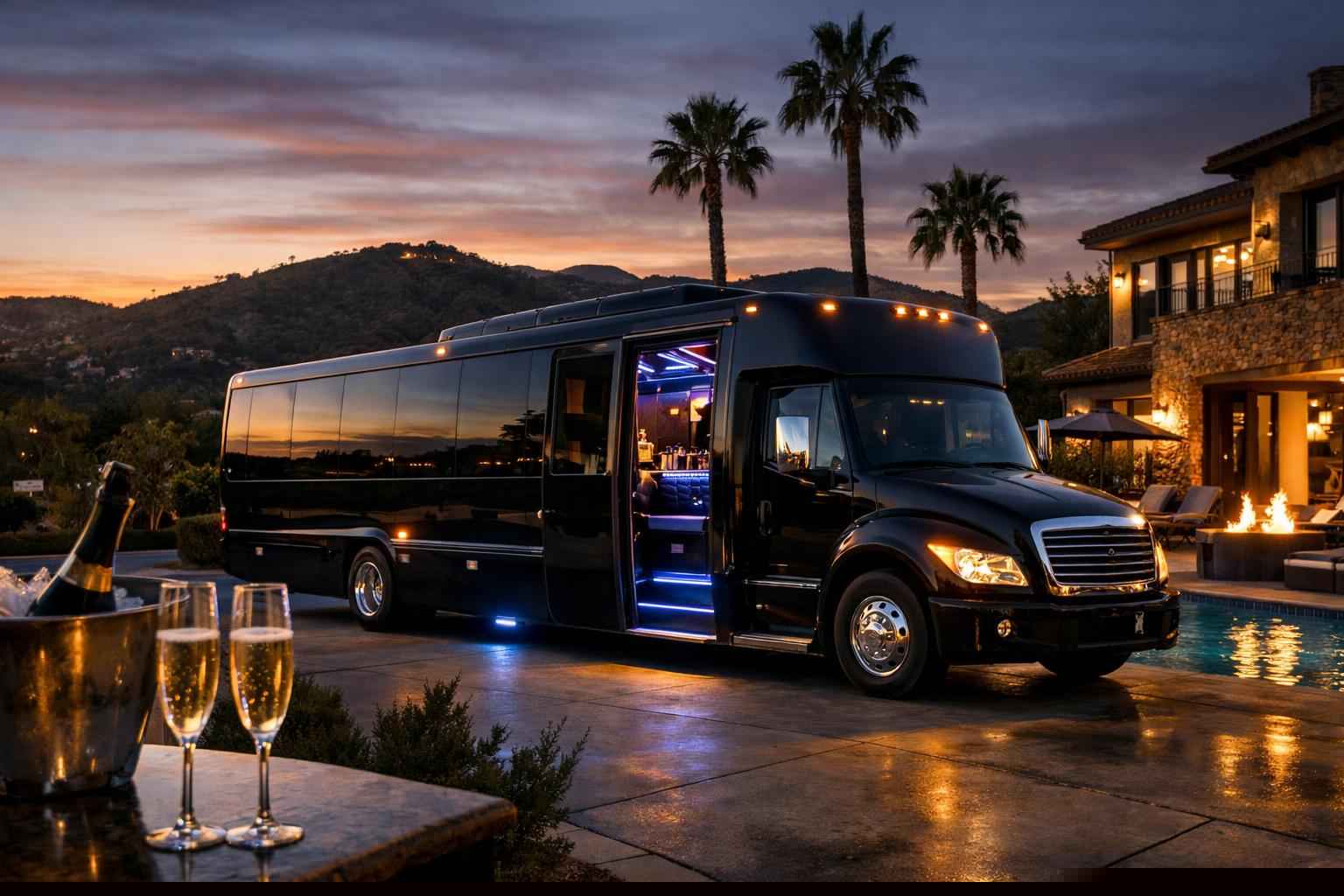 Granite Hills California Black Party Bus Service
