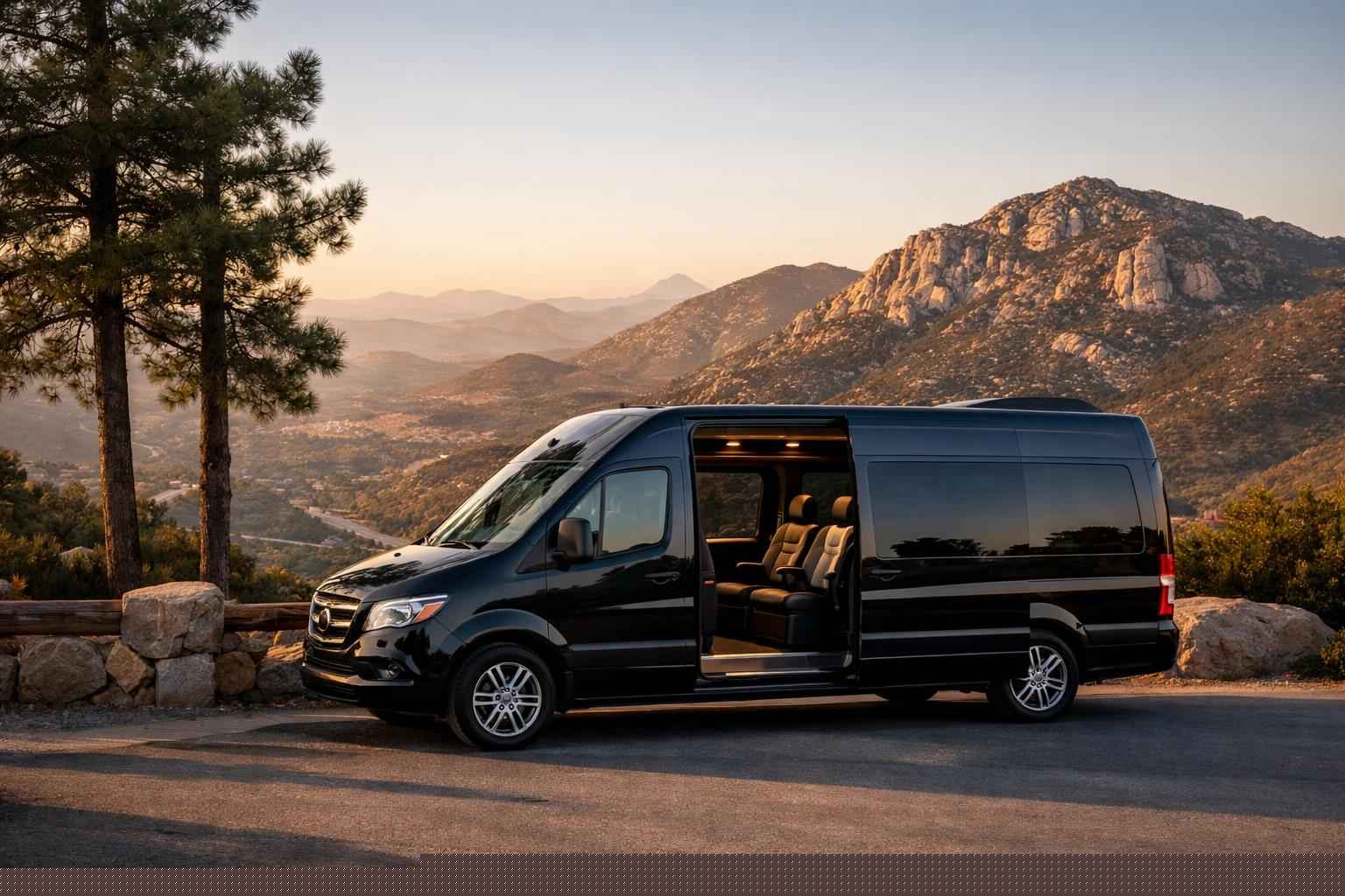Passenger Van With Driver In Granite Hills California Granite Hills California Passenger Vans