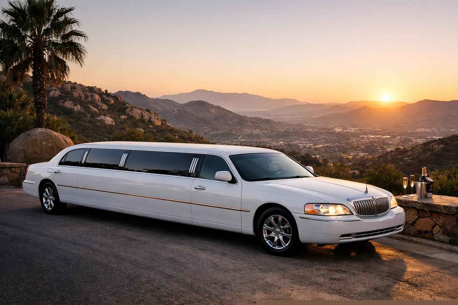 White Limo Rental In Granite Hills California Granite Hills California White Limo Service