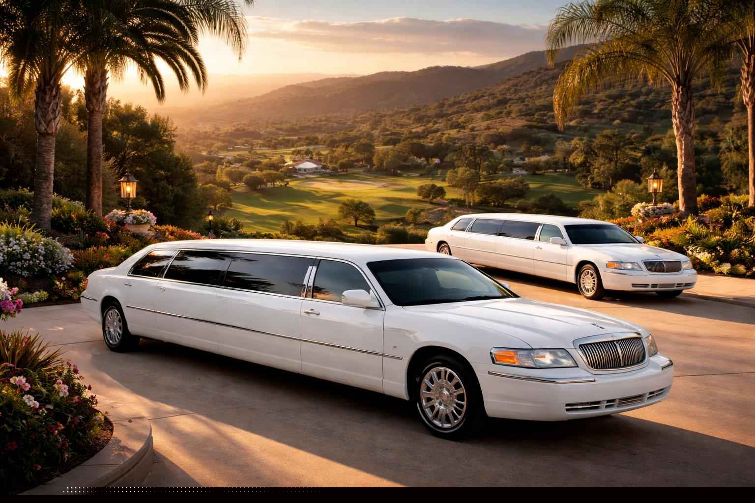 Hidden Meadows Ca White Limos