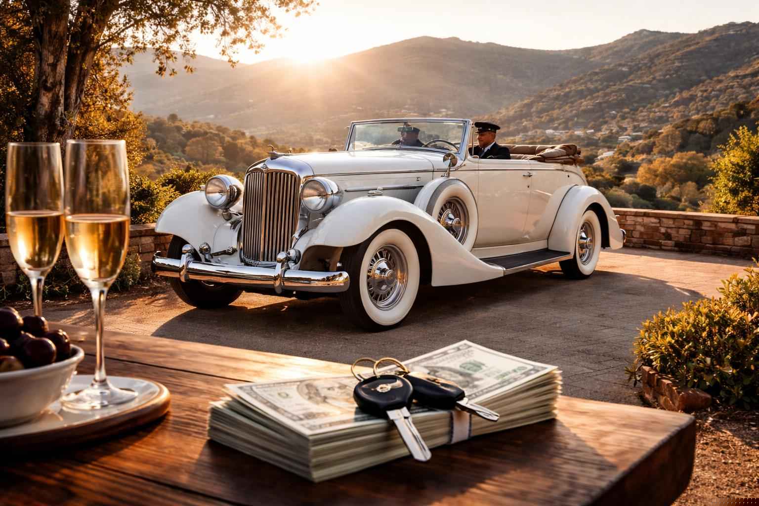 How Much Does Antique Vehicle Rental With Driver Cost In Alpine California?