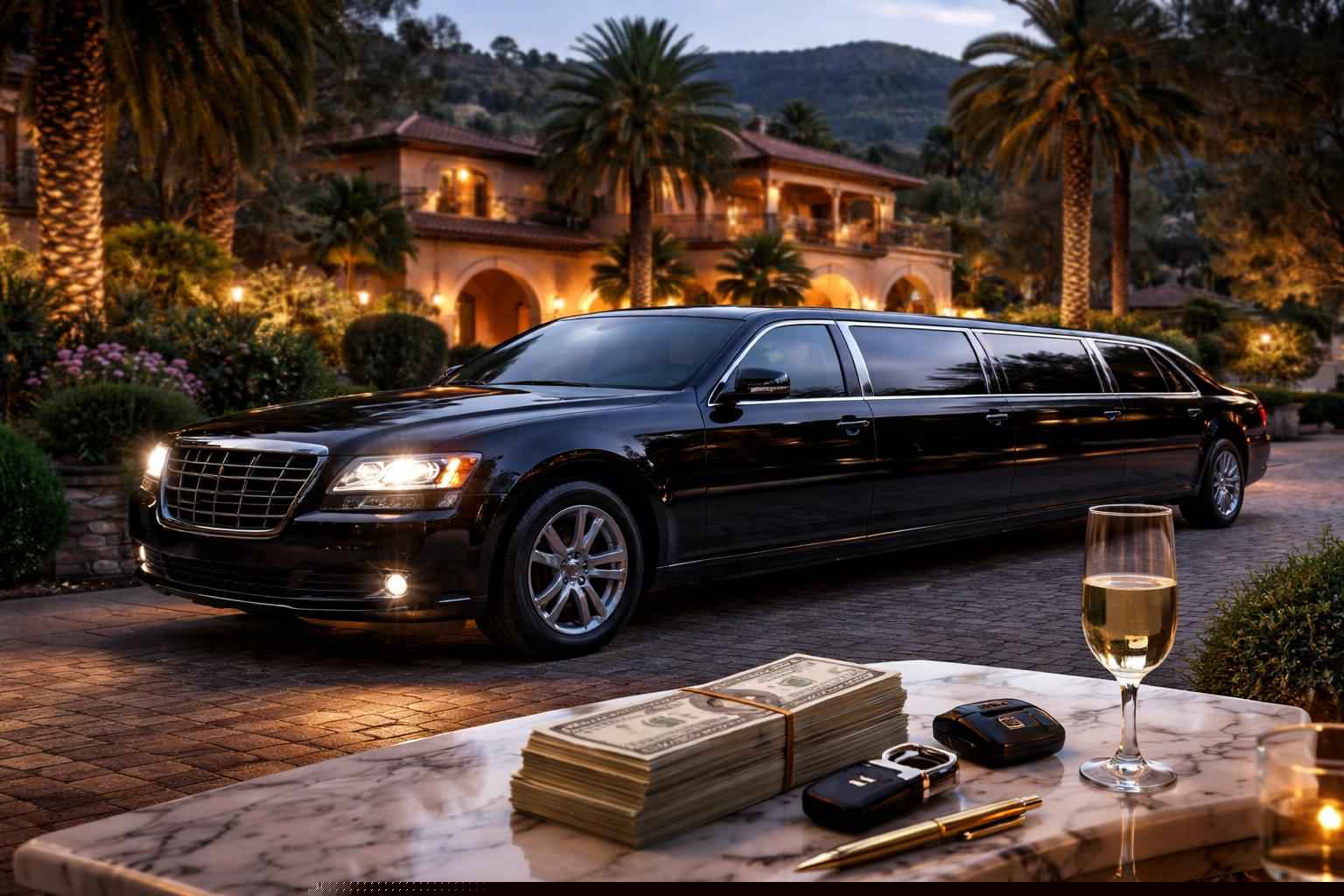 How Much Does Black Limo Rental Cost In Hidden Meadows Ca?
